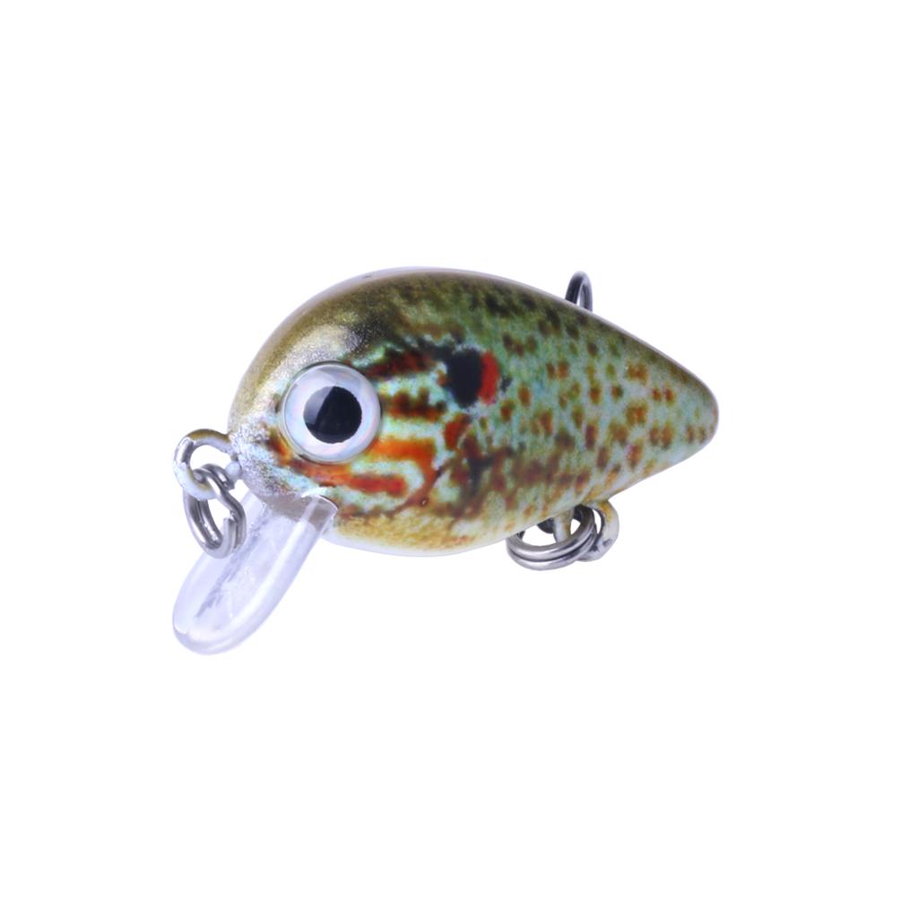 5pcs Fishing Lure Mini Crankbait Floating Wobbler Fishing Hook Set with Fishing Tackle Box