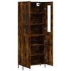Highboard Smoked Oak 69.5 x 34 x 180 cm Particle Board