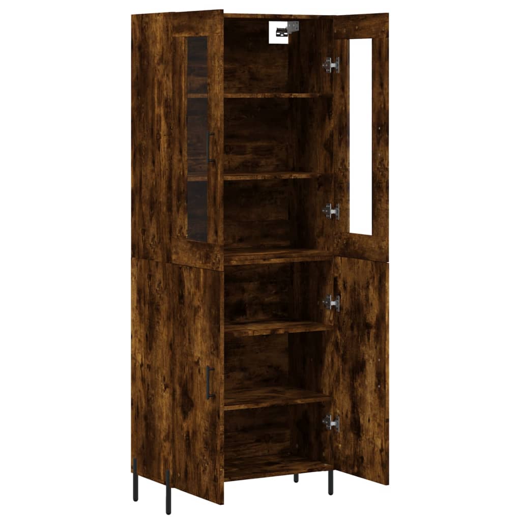 Highboard Smoked Oak 69.5 x 34 x 180 cm Particle Board