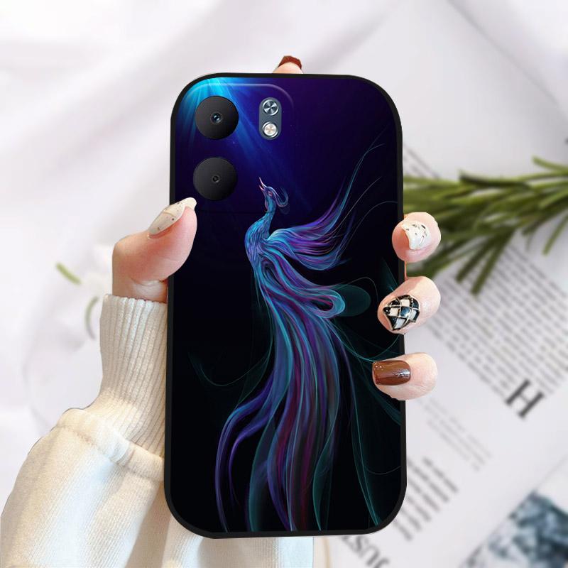 For OPPO A5X Case Fashion Painting Black TPU Soft Silicone Case For OPPO A5X 5G CPH2733 OPPOA5X 4G CPH2725 Back Cover Shell Capa