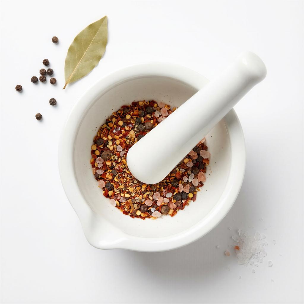 White Ceramic Mortar 8 Cm With Pestle 2 Pieces For Spices Dishwasher