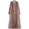 Loose Literary Big Size Fashion Leopard Print Mid-length Temperament Casual Dresses