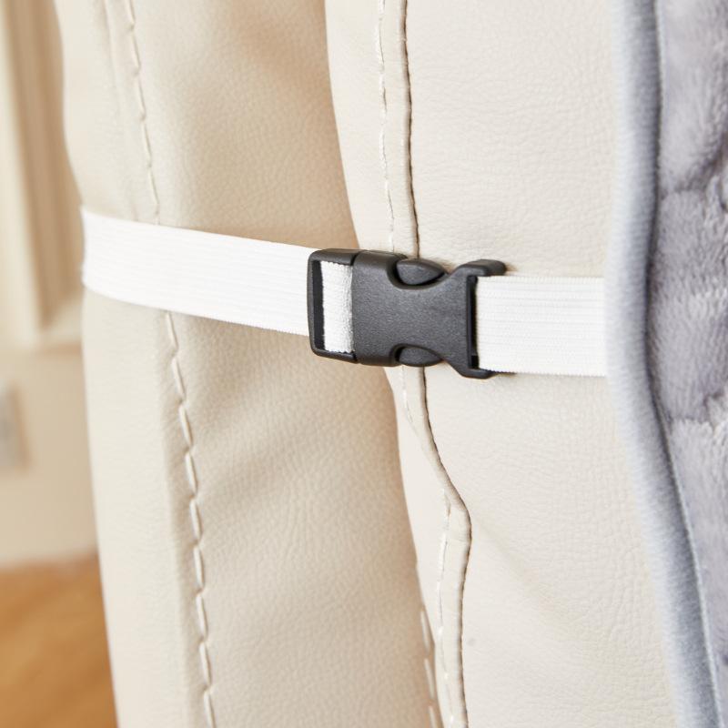 Winter-Plüsch-Volltonfarbe-Quadrat-Haustier-Sofa-Schonbezug, integrierter Sofa-Sitzbezug