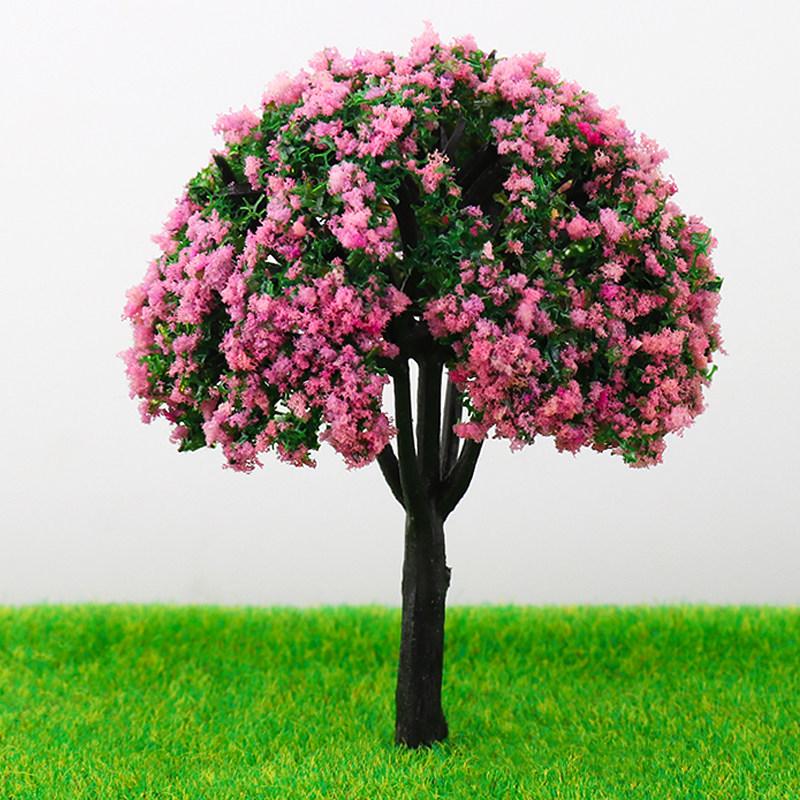 DIY Colorful Cherry Blossom Model Tree – Perfect for Sandbox and Scene Building