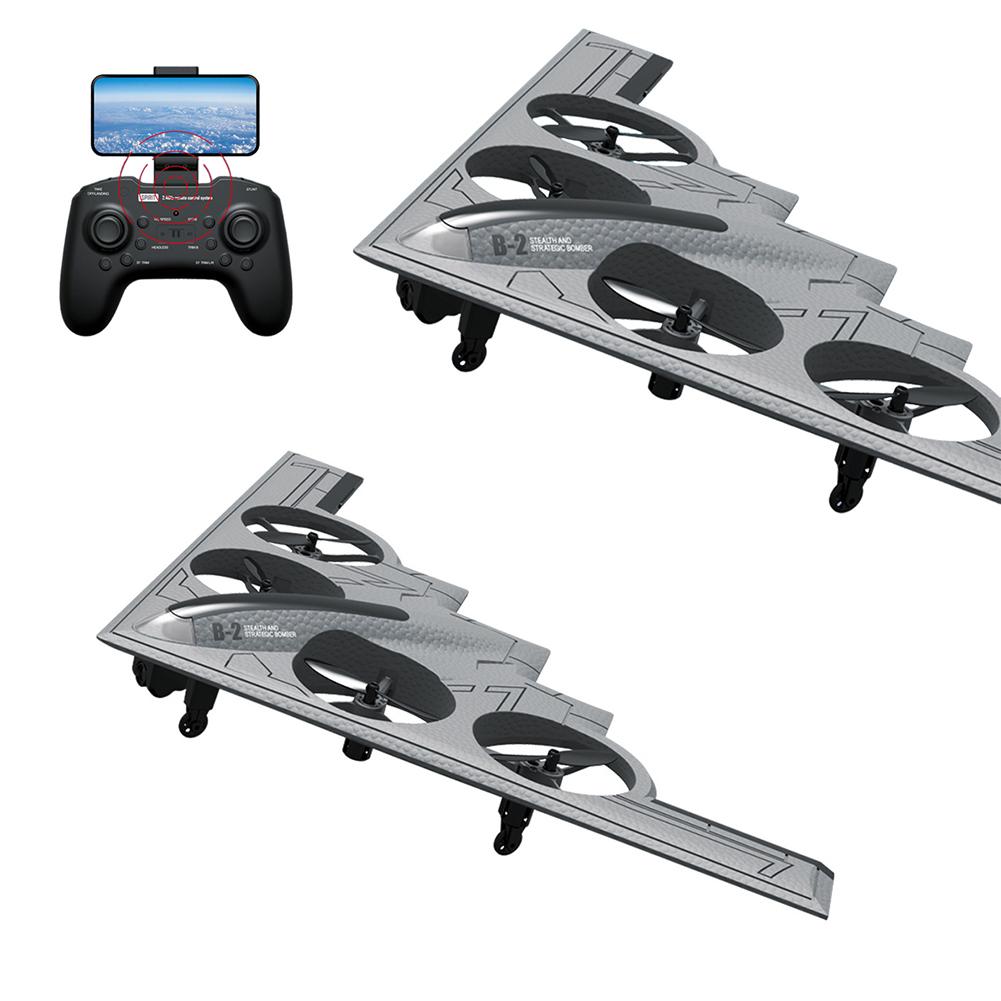 B2 2.4GHz RC Plane 360° Flip Remote Control Bomber Airplane With LED Light Gifts For Beginners Boys Girls