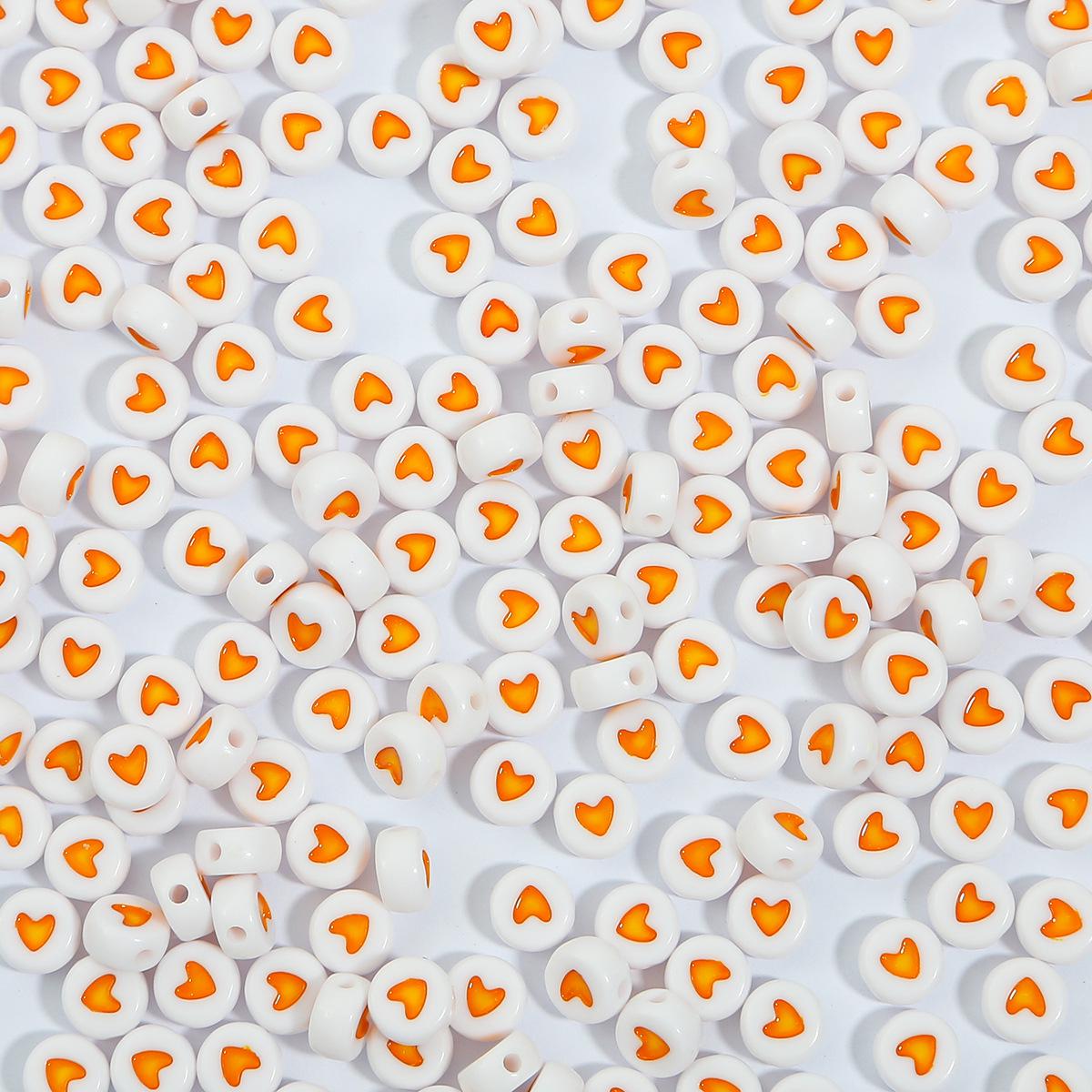 Акриловые бусины-сердечки ручной работы для браслетов DIY - Детские развивающие аксессуары для россыпи