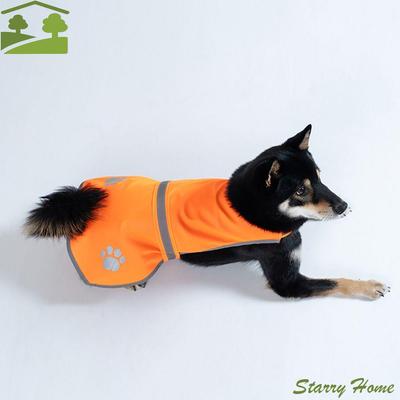 Reflective Dog Safety Vest Breathable Bright Orange Puppy Visibility Jacket Comfortable Protective Pet Fluorescent Clothes