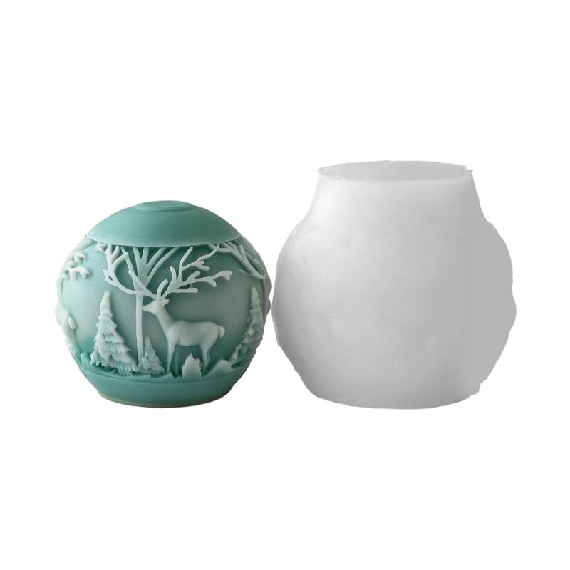 Sphere Christmas Mold Silicone Holiday Ball Making Mould For Repeat Use In Seasonal Home Decoration