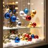 Glossy Matte Glitter Baubles 24 Pcs Small Christmas Ball Ornaments, Mini Shatterproof Plastic Indoor Outdoor Tree Decor Xmas Hanging Decoration