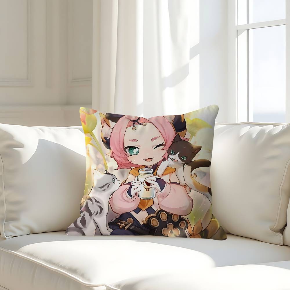 D-diona K-katzlein Pillow Case Removable Washable Cushion Cover – All-Season Soft Linen