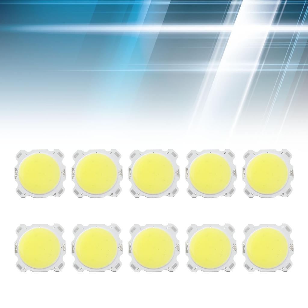 10pcs Round COB 3W High Power LED Chip Bulb Lamp Light Warm White