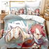 Anime Fairy Tail Natsu Ensemble de Literie Housse de Couette Chambre Couettes Simples Twin King Size Housse de Couette Textile de Maison