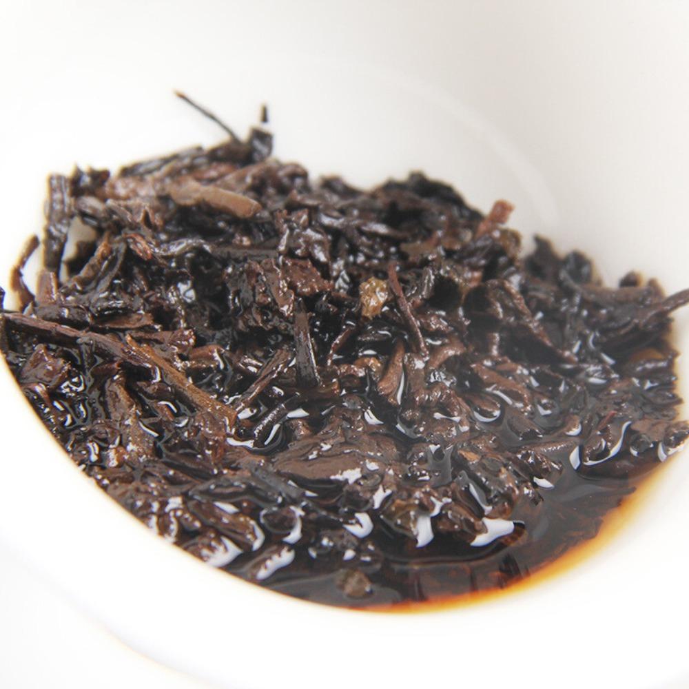 380g Handmade Yunnan Old Tree Pu-erh Ripe Tea Cake Ancient Puer Black Tea
