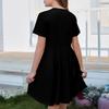 Girl Summer Dress Color & Print Short Sleeve Dress With Pocket Casual Dress Shorts Sleeve Party Dress Easter Day