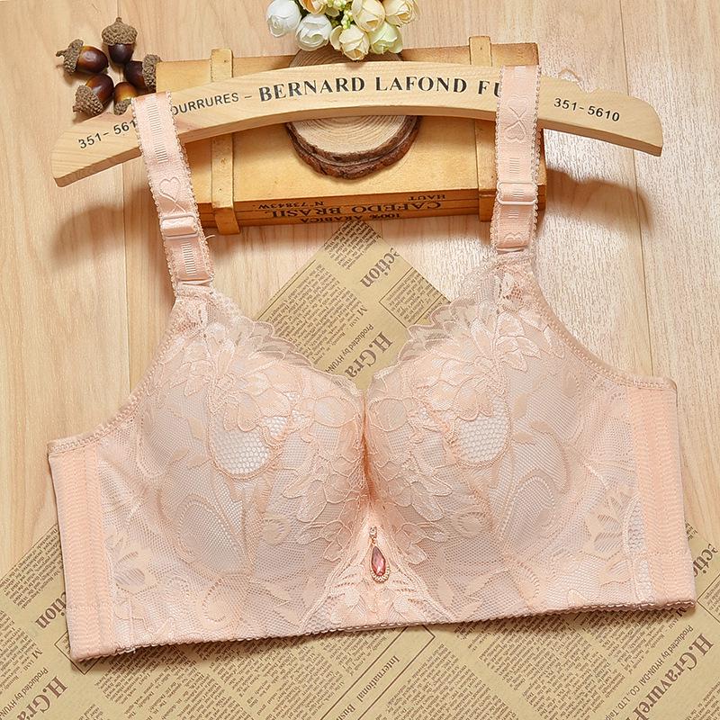 Sexy Bras for Women Lace Plus Size E Cup Thin Bra Adjustable Gather Steel Ring Sensual Lingerie Push Up Bra Fancy Underwear