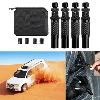 Automatic Tire Deflators Includes Valves Caps and Carry Bag Suitable for Easy Pressure Adjustment Safe Offroad Driving