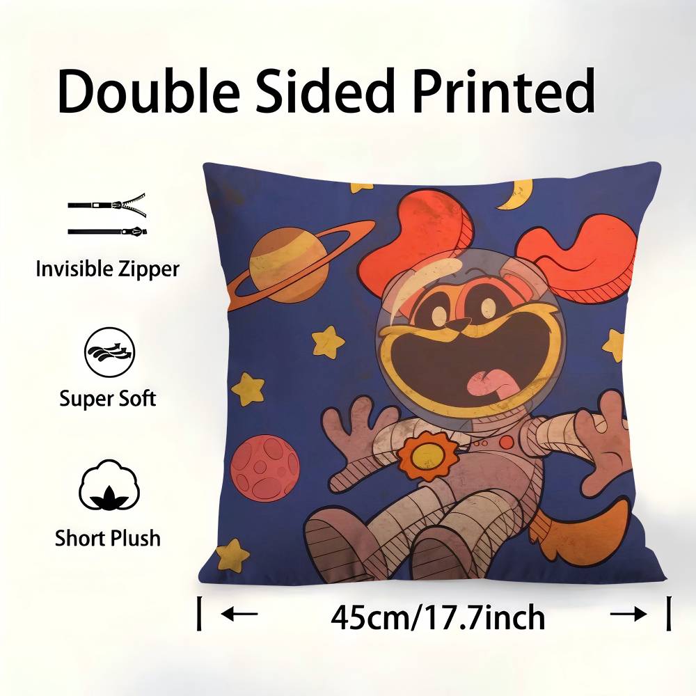 

Critters CATNAP DOGDAY Stitch Lucky Dragon Pillow Cover Sofa Cushion Cover Home Room Decoration Children Gift 30cmx30cm