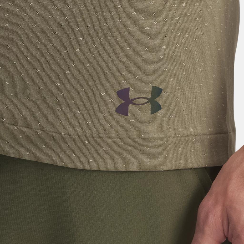 Under Armour Vanish Elite Seamless Fade Comfortable Skin-Friendly Fashion Simple Moisture-Wicking Short Sleeve T-Shirt Men T-Shirts Khaki 1385805-299