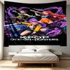 KPop Demon Hunters Print Tapestry - Portable Wall Decor Cloth, for Home, Dorm, Travel, Bedroom, Living Room - Ideal Birthday Housewarming Gift