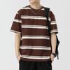 Kunhai Pengyun Men's Casual Sailor Striped Short Sleeve T-shirt