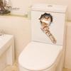 Home Decor Cute Cat Dog Toilet Lid Cover Decal Wall Art Sticker Bathroom Home Decor