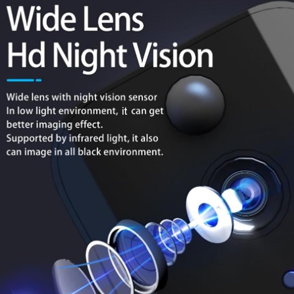 1080P Video Doorbell Camera, Video Doorbell, 2 Way Talk, Night Vision, Voice Conversion, Noise Reduction, Indoor Outdoor Surveillance