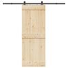 VidaXL Sliding Door Hardware Kit 213.5 Cm Black Steel, Sliding Door Hardware, Door Roller 4009709