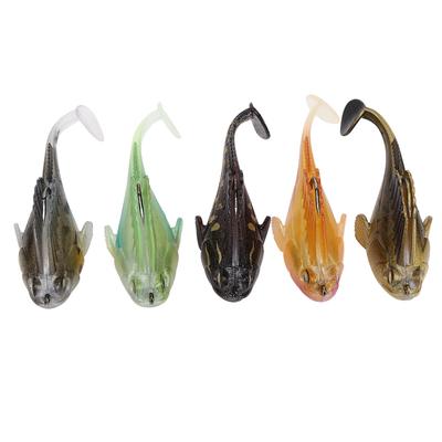 PVC Artificial Simulation Soft Fish Shape Lure Bait Hook Fishing Tackle for Sea Fresh Water