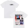 Rapper Maka Aura 2026 Tour Merch T Shirts Men Women Fashion Vintage Street Tshirt Casual Short Sleeve T Shirt Streetwear