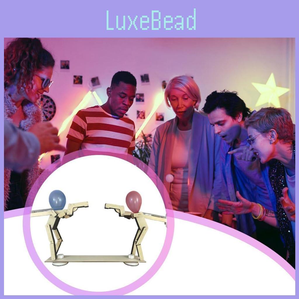 Wooden Manual Assembly Funny Shooting Puppets Balloon Game Children Toys Set