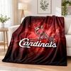 St. Louis Cardinals Printed Flannel Blanket Warm Comfort Bed Throw For Indoor Home Decoration