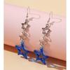 Long Star Fringe Dangle Earrings Party Sparkle Star Jewelry for Women Teen Girl