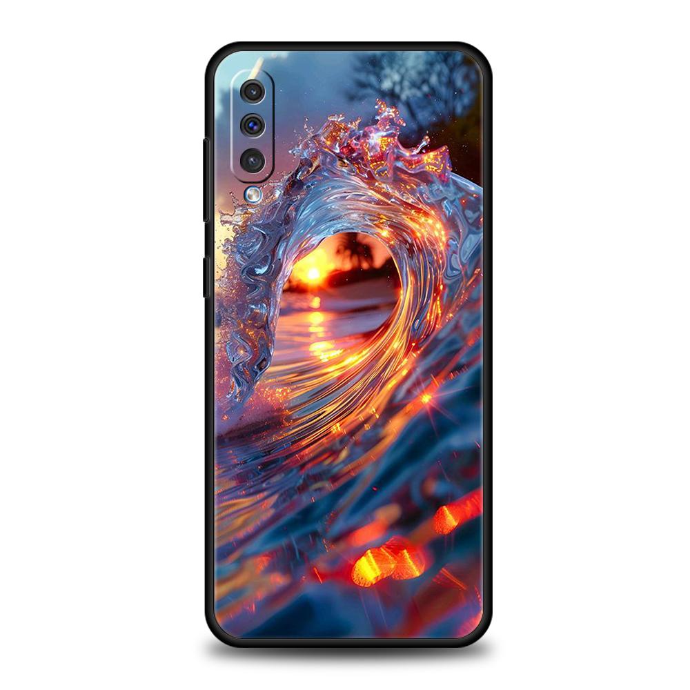 Blue Sea Ocean Waves Phone Case For Samsung A56 A36 A26 A24 A16 A14 A12 A32 A50 A70 A20E A22 A40 A34 A54 A42 A52 5G A06 Cover