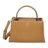 Britten New Metal Hardware Logo Magnetic Bridge Buckle Gravel Leather Handbag Mini Women's Camel 160641-909