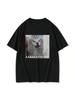 Cute Funny Stressed Cat Pattern Printed Tshirt Summer Wo Casual Creative T-Shirts Wo Round Neck Short Sleeve