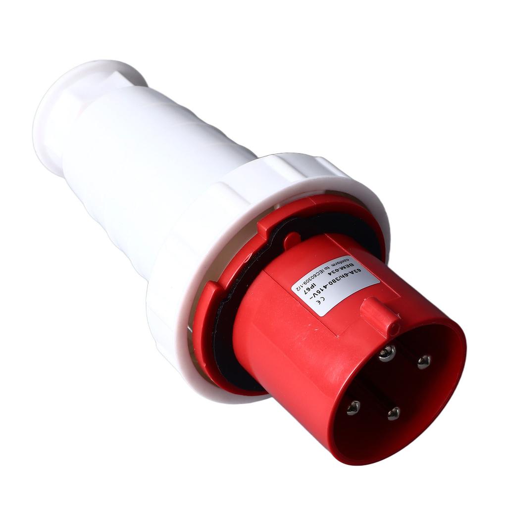 Conector Industrial 3P+E 63A IP67 Rezistent la Apă IK07 Rezistent la Coliziuni Conector pentru Cablu Electric