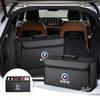 Auto Kofferraum Aufbewahrungsbox Kohlefaser Faltbare Aufbewahrungstasche Zubehör für BMW X1 X2 X3 X5 X6 X7 F20 F15 F16 F48 G20 G30 M1 Aufkleber