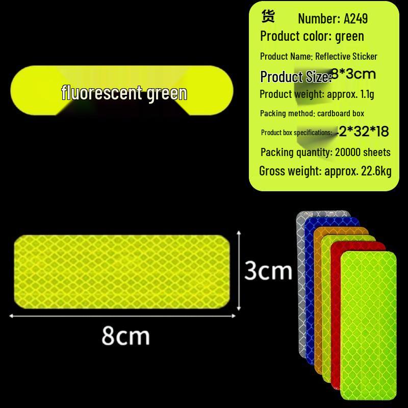 Multi-functional Waterproof Reflective Safety Stickers for Cars - Anti-collision Nighttime Visibility Strips