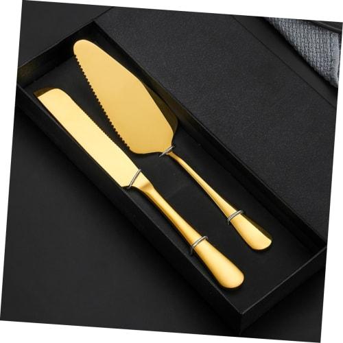 GRADENEVE 1 Set Cake Knife Set, Birthday Cake Knife, Cake Cutting Accessories for Wedding Cakes, Cake Scraper, Cake Cutting Supplies, Cake Spatula and