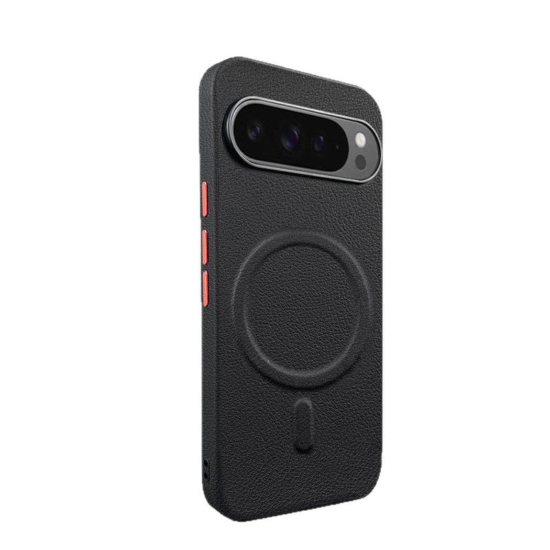 Google Pixel 10 Pro PU Leather Magnetic Case with Independent Buttons