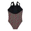 Threadbare Girls Wavy Striped Frill One Piece Swimsuit