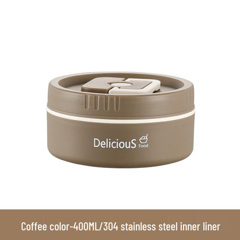 304 Edelstahl Isolierte Runde Bento Box - Tragbare & Abnehmbare Lunchbox