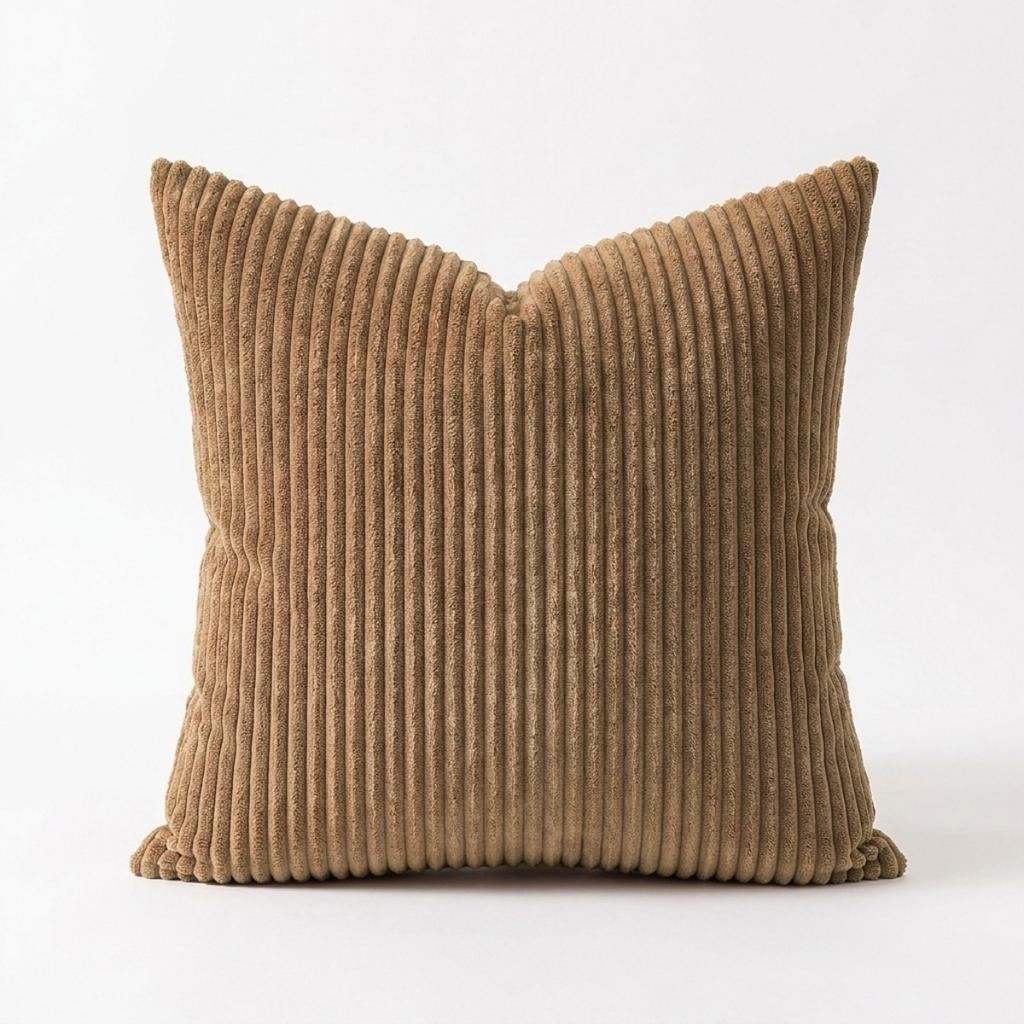Solid Color Simple Corduroy Pillowcase 2026 New Living Room Sofa Cushion Decoration Pillowcase Cover