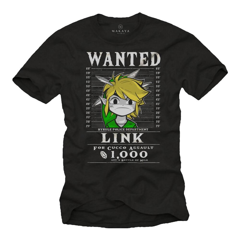 

Link T-Shirt Black Mens Boys Kids Funny Gifts Gamer Computer Saying L