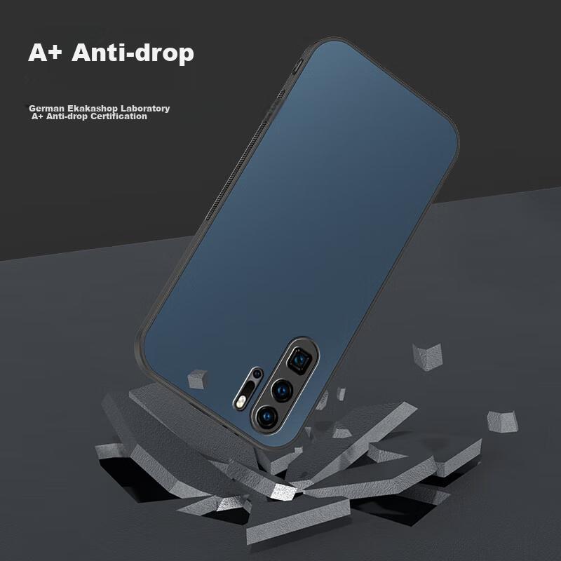 Phone Case for Huawei P30 Pro, Huawei P30 Pro Frosted Full Coverage Ultra-Thin Shockproof Anti-Fingerprint Personalized - Graphite Black