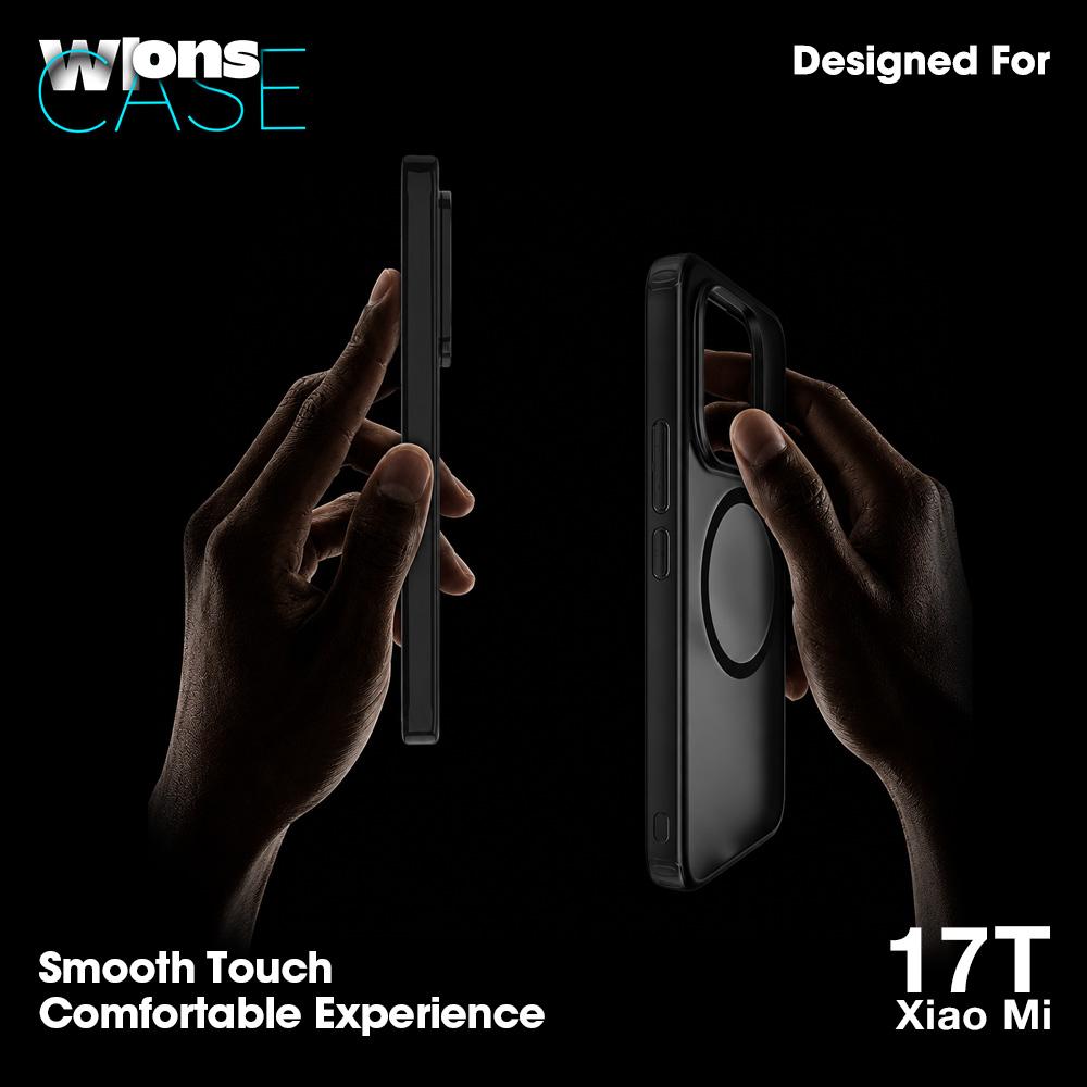 Etui do Xiaomi Mi 17T/17T Pro Magnetyczne Matowe Matowe Skóra Dziecka Odporne na Odciski Palców Odporne na Upadki Podniesione Krawędzie Obiektywu Aparatu Pokrowiec