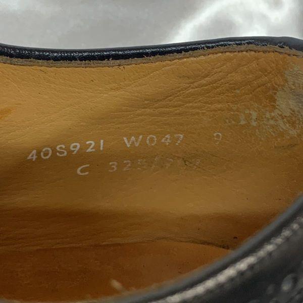 Savile Row Vintage Made in England Wingtip Business Shoes Size 9C 25.5-26.5cm(USED)