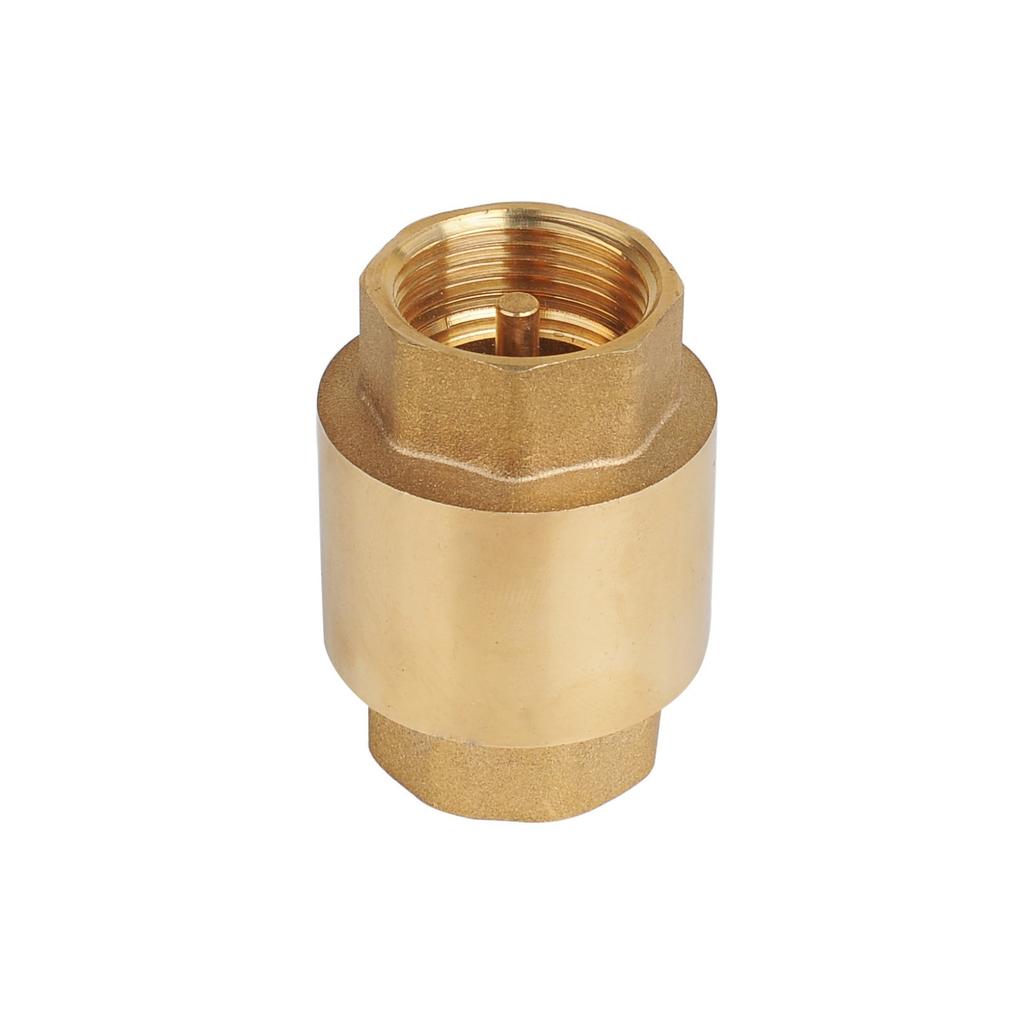 Brass Spring Loaded Check Valves Heavy Duty Internal Thread Design Vertical Mounting Suitable For Industrial Pipe System