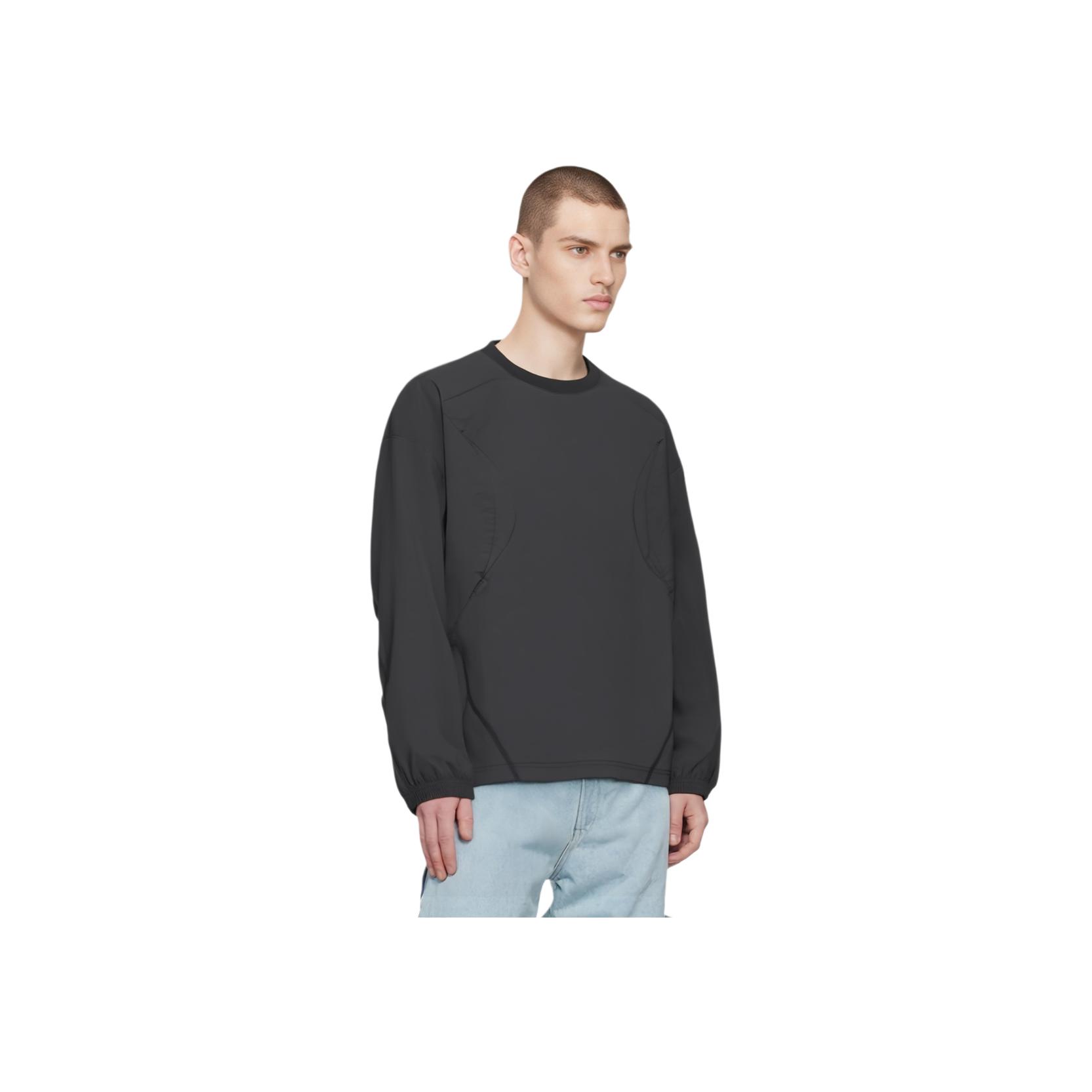 

Salomon Slate Rock Korean Line Loose Fit Long Sleeve Sweatshirt Unisex sweatshirt Black C28029 L