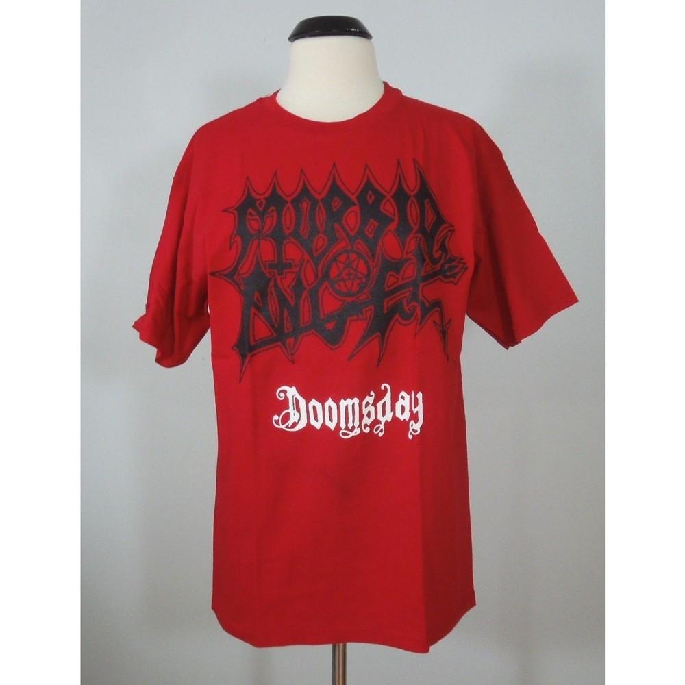 MORBID ANGEL Doomsday S SMALL T-Shirt RED Band Logo Unisex T-Shirt XXXXL